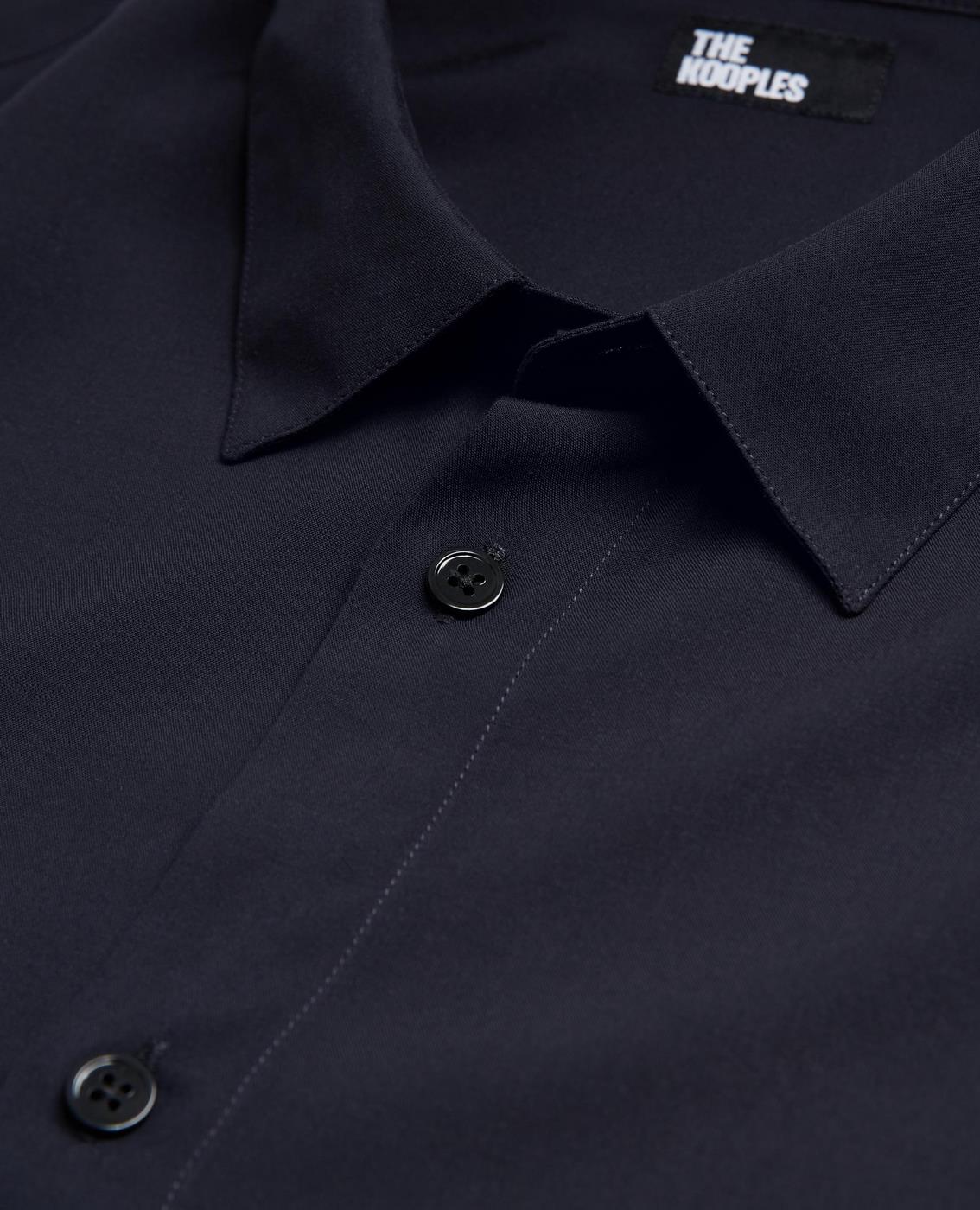 The Kooples - Slim Plain Shirt with Hidden Placket - Men