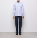 Chemise Slim - Ciel Et Blanc - Homme