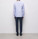 Chemise Slim - Ciel Et Blanc - Homme