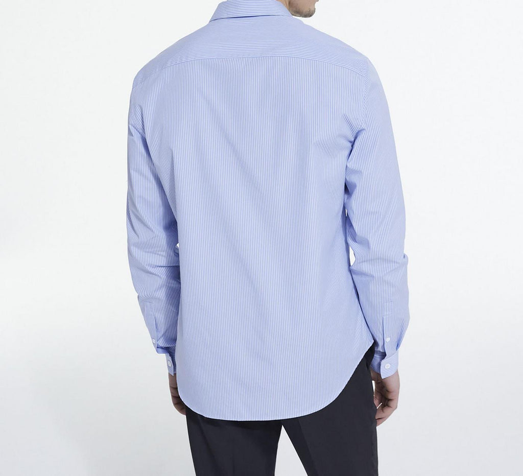 The Kooples - Chemise Slim Decintree Rayee Patte De Boutonnage Cachee - Homme