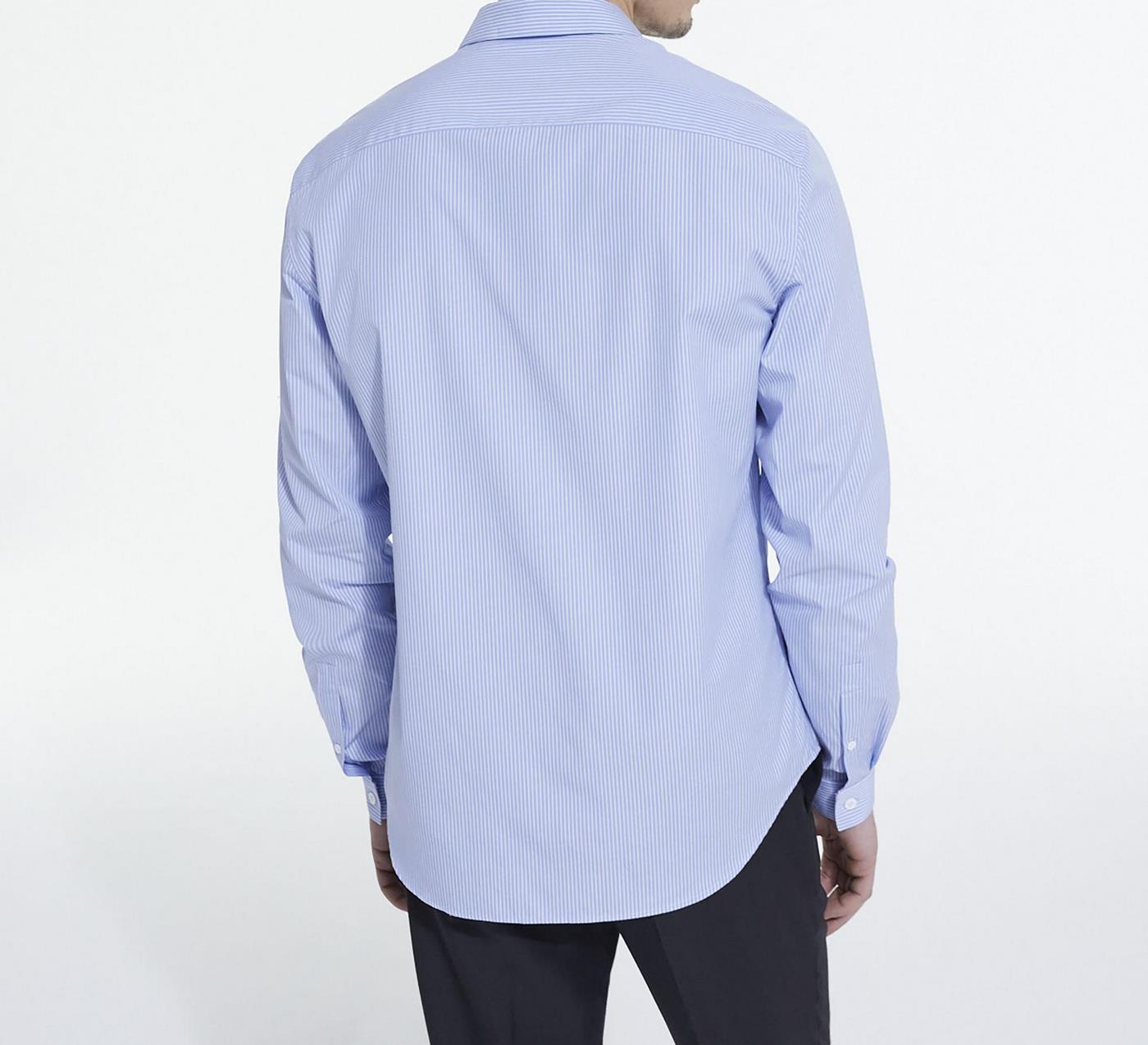 The Kooples - Chemise Slim Decintree Rayee Patte De Boutonnage Cachee - Homme
