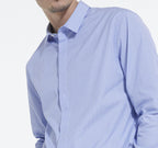 The Kooples - Chemise Slim Decintree Rayee Patte De Boutonnage Cachee - Homme