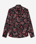 The Kooples - Camisa Regular - Negro Y Rojo - Hombre