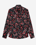 The Kooples - Camisa Regular - Negro Y Rojo - Hombre