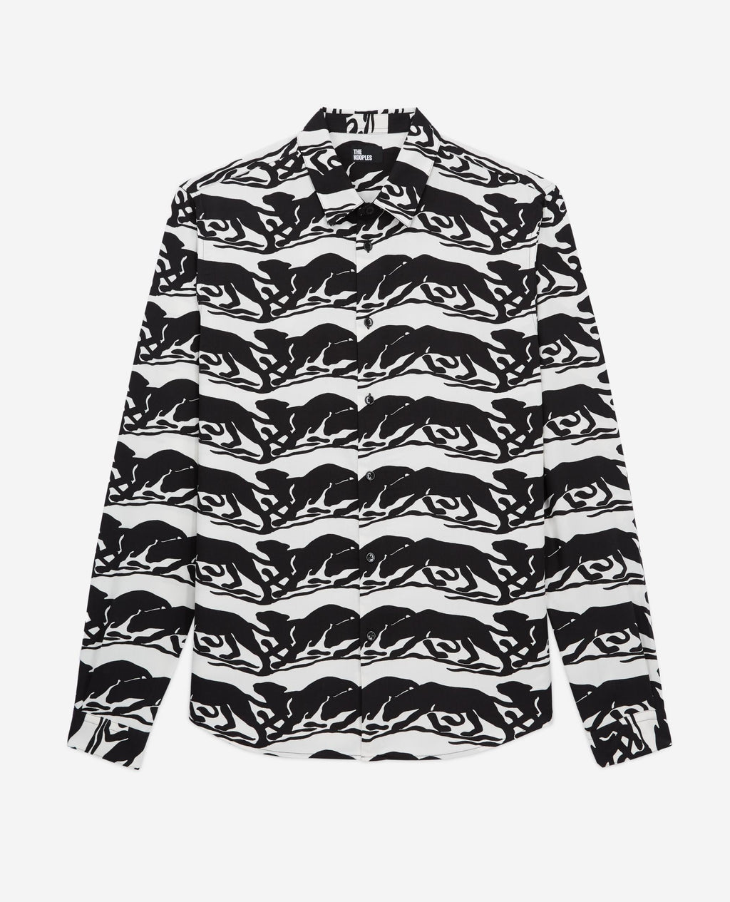 The Kooples - Camisa Regular - Negro y Blanco - Hombre