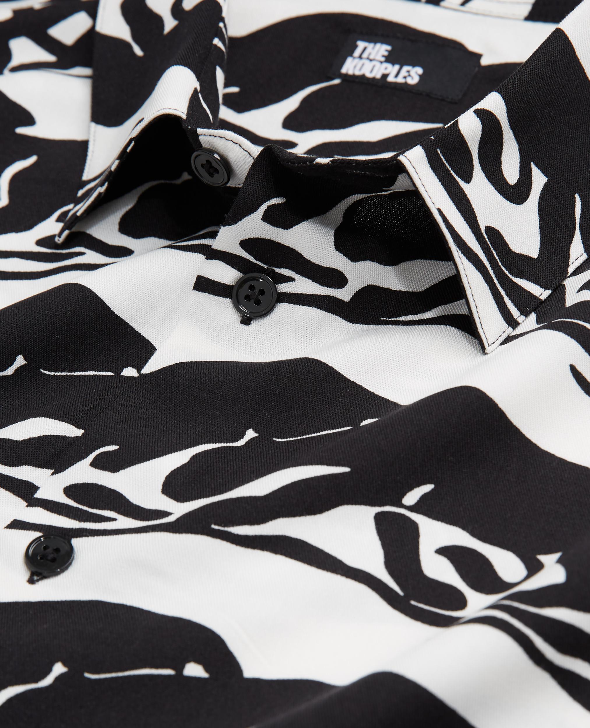 The Kooples - Camisa Regular - Negro y Blanco - Hombre