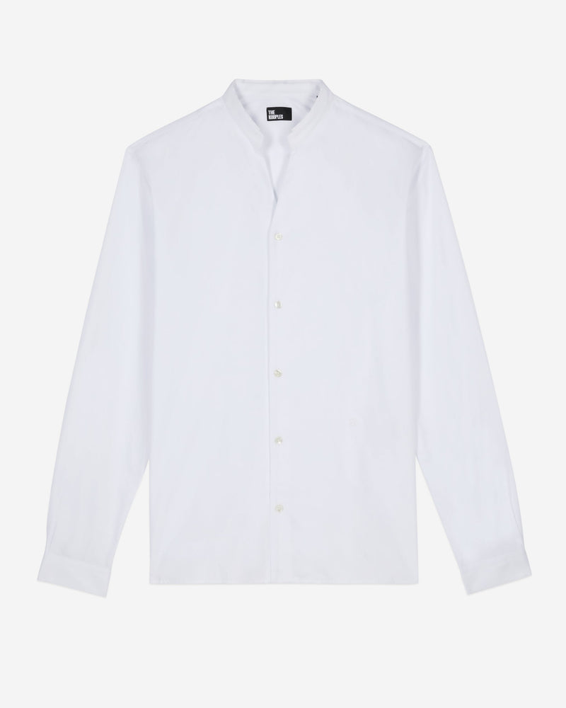 Long Sleeve Shirt with Mao Collar