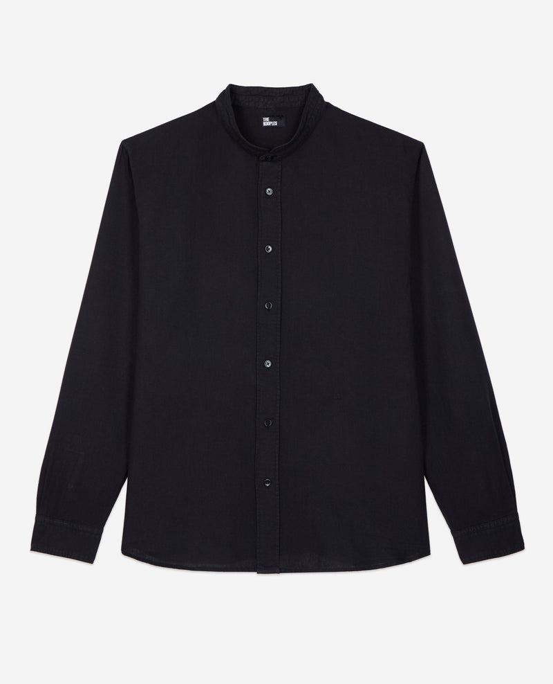 Chemise A Manches Longues Col Officier