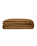 Housse De Couette - Lin - Finition Bourdon - Bronze Liseré Noir