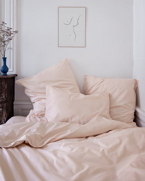Comforter Cover - Rose Nymphe Liseré Blanc