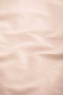 Housse De Couette - Percale De Coton - Rose Nymphe Liseré Blanc