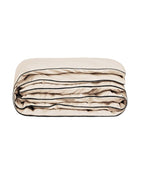 Housse De Couette - Percale De Coton - Ecru Liseré Noir