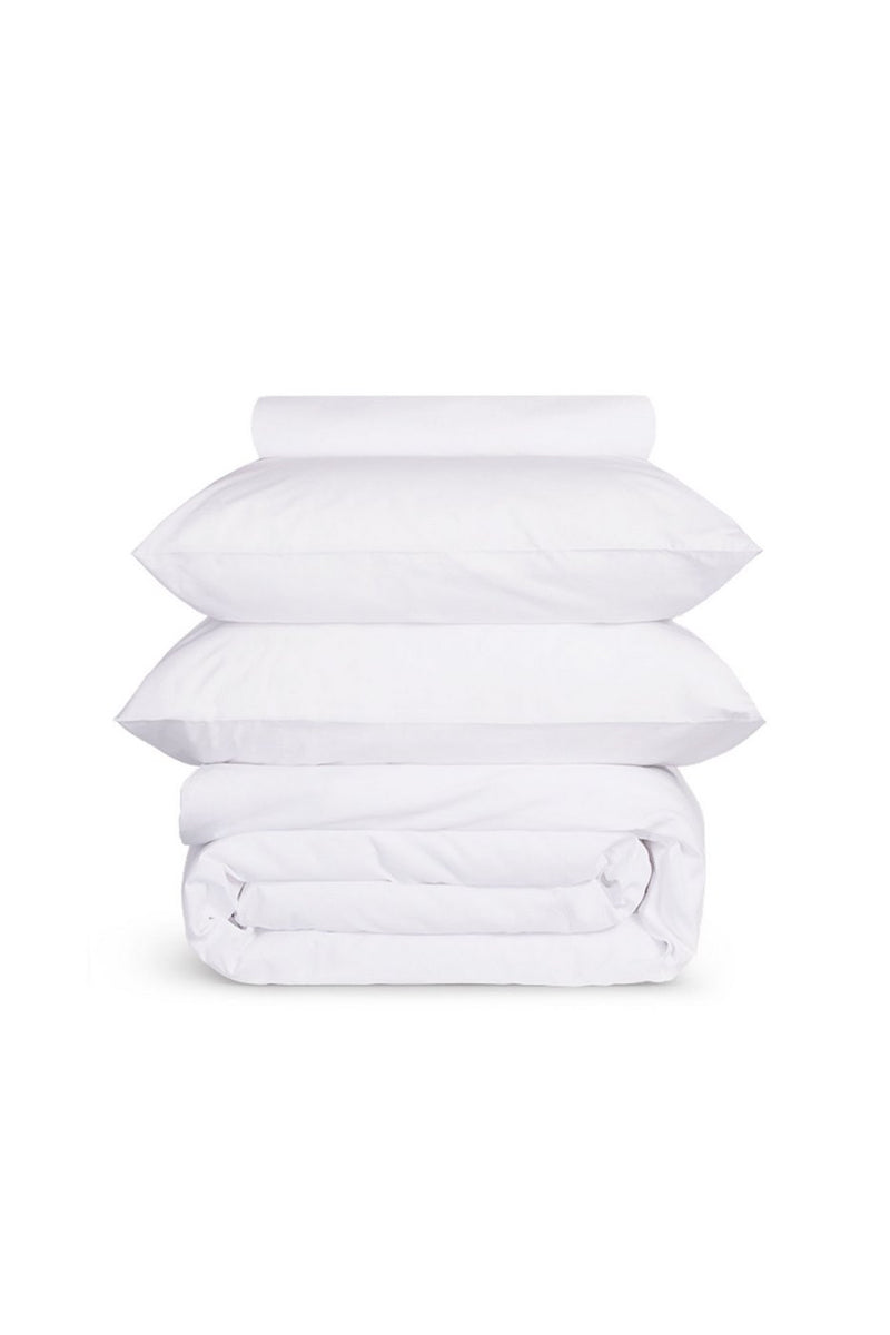 Housse De Couette - Percale De Coton - Blanc
