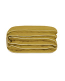 Housse De Couette Percale De Coton - Finition Liseré - Vert Bronze Liseré Blanc