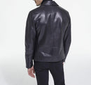 Blouson Forme Biker En Cuir - Homme
