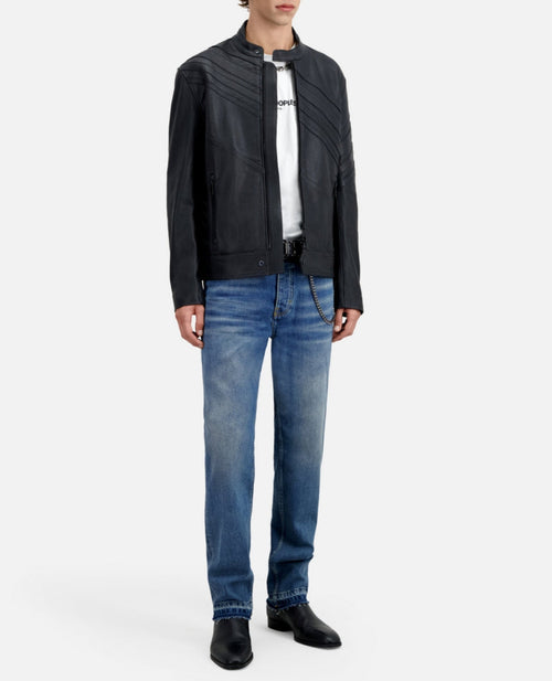 The Kooples - Veste En Cuir D'Agneau - Noir - Homme