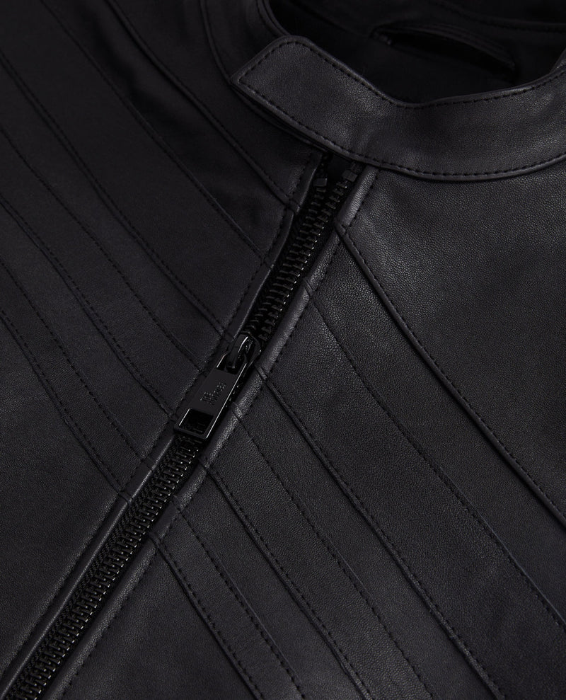 Chaqueta de piel de cordero - Negro - Hombre