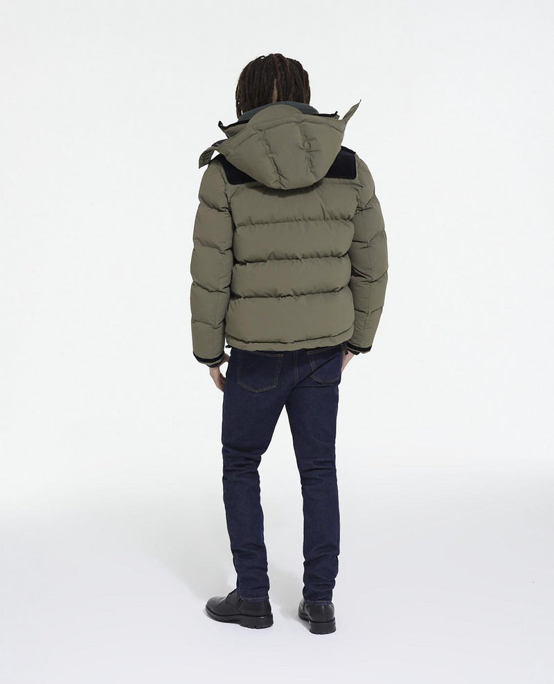 The Kooples - Down Jacket With Contrasted Yoke - Homme