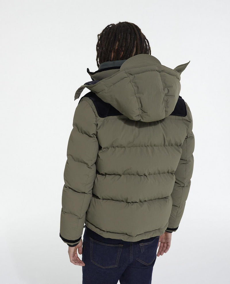 The Kooples - Down Jacket With Contrasted Yoke - Homme