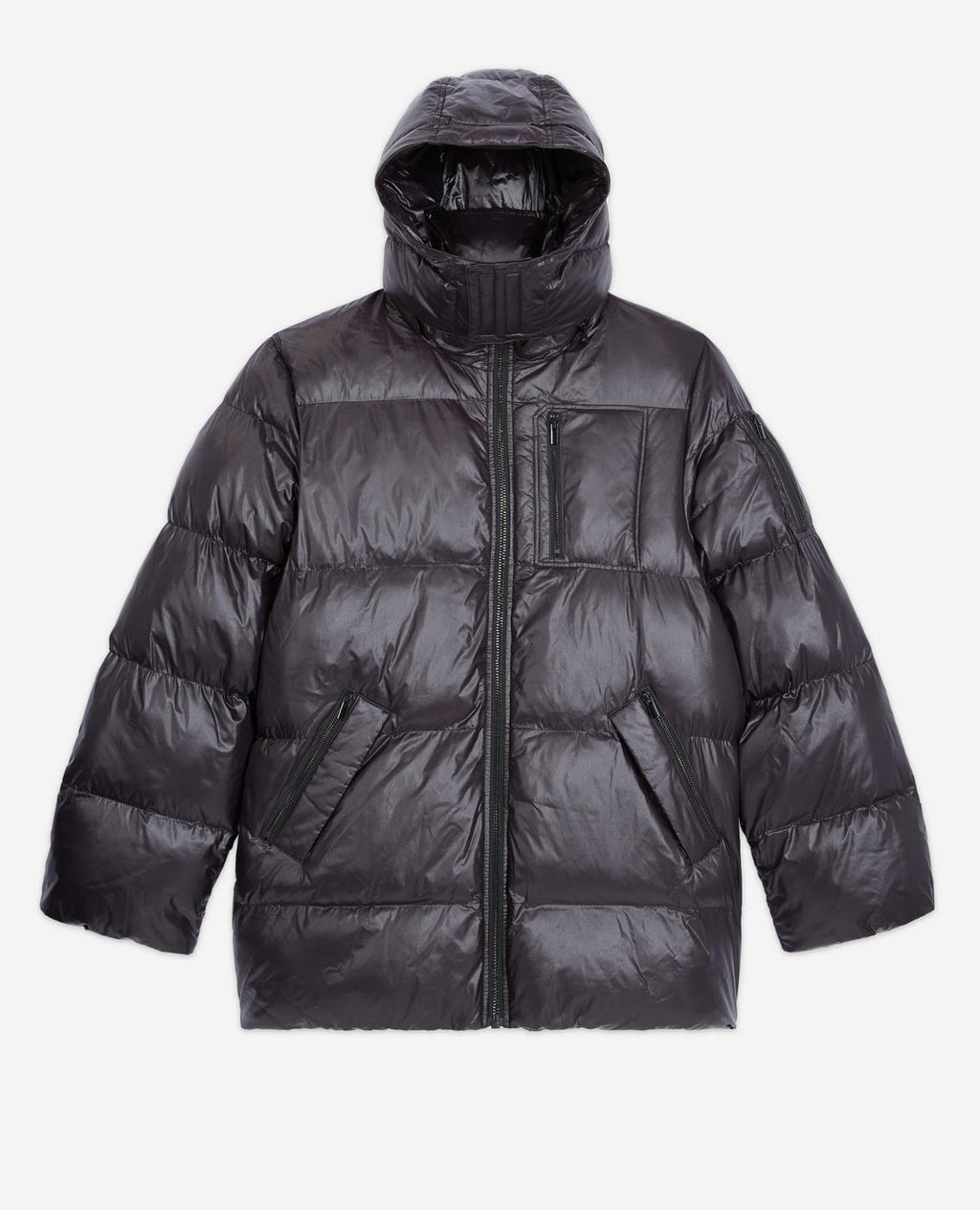The Kooples - Hooded Puffer Jacket - Black - Model Issue - Men