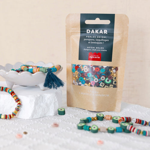 Mélange De Perles Heishi Et De Breloques - Dakar