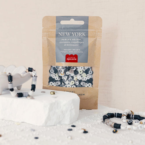 Mélange De Perles Heishi Et De Breloques - New York
