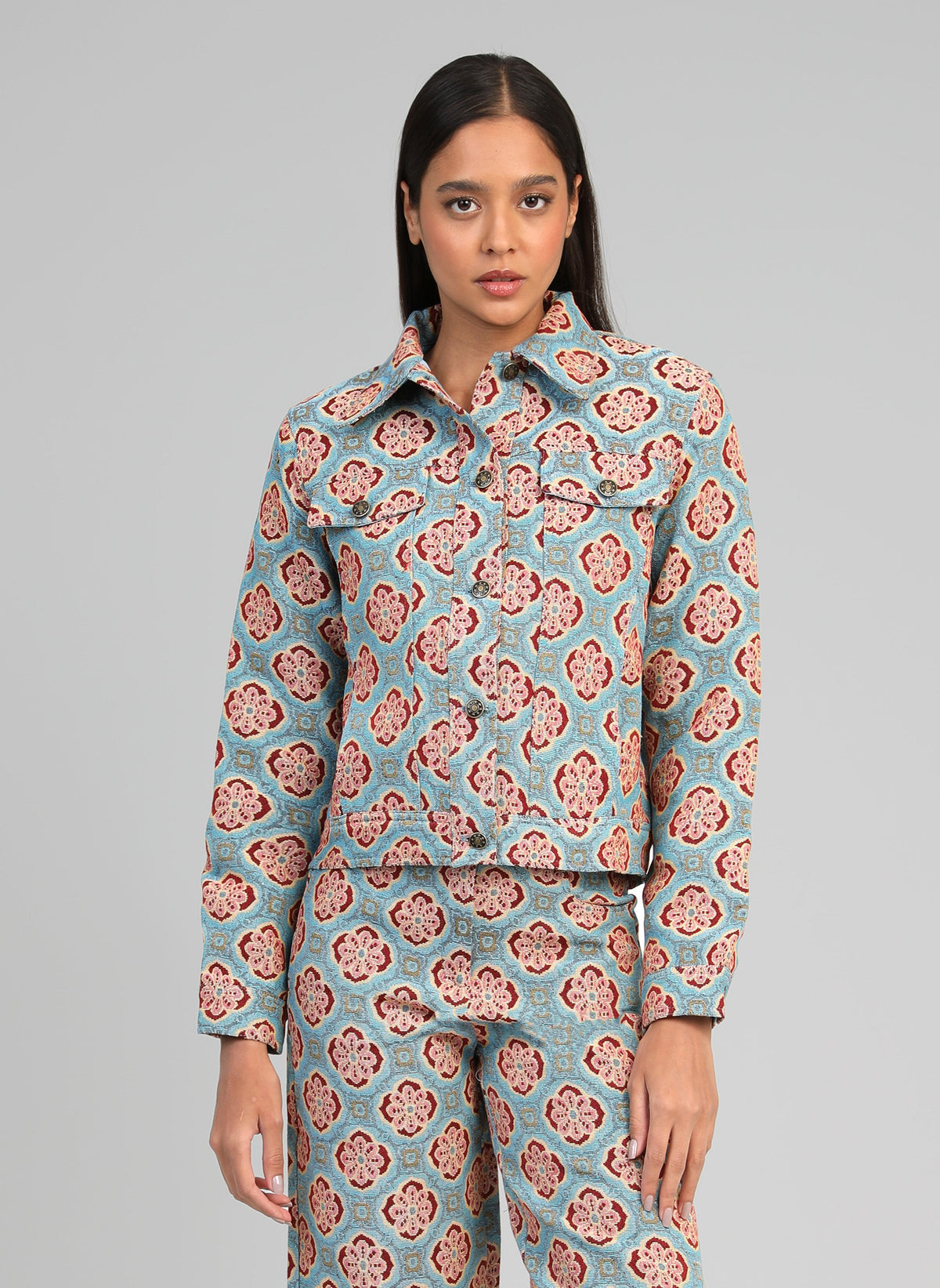 Veste Helyana Bleu