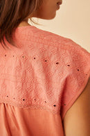 Hemette T-Shirt - Terracotta