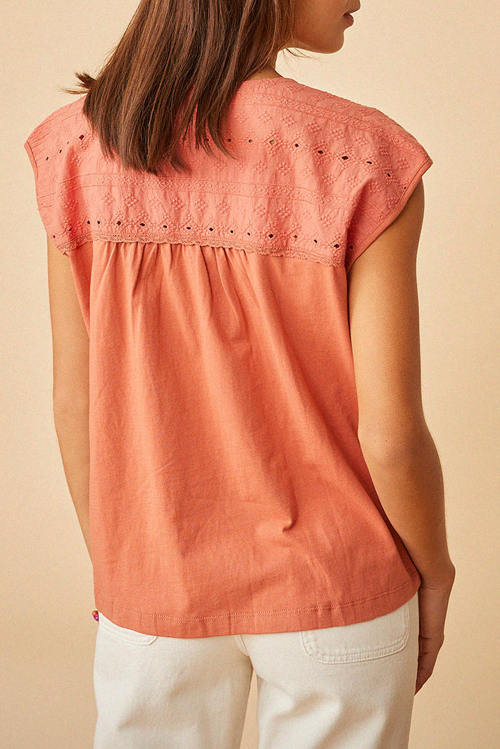 Hemette T-Shirt - Terracotta