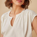 Tee Shirt Hemette - Creme