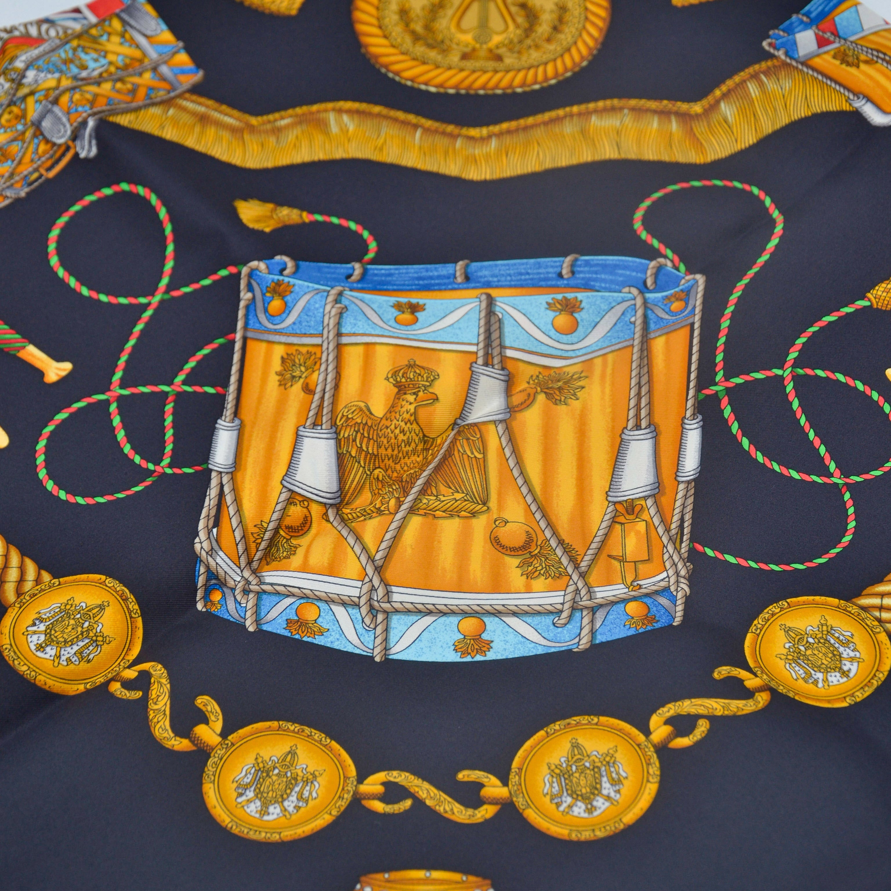 Hermès Pañuelo De Seda Les Tambours