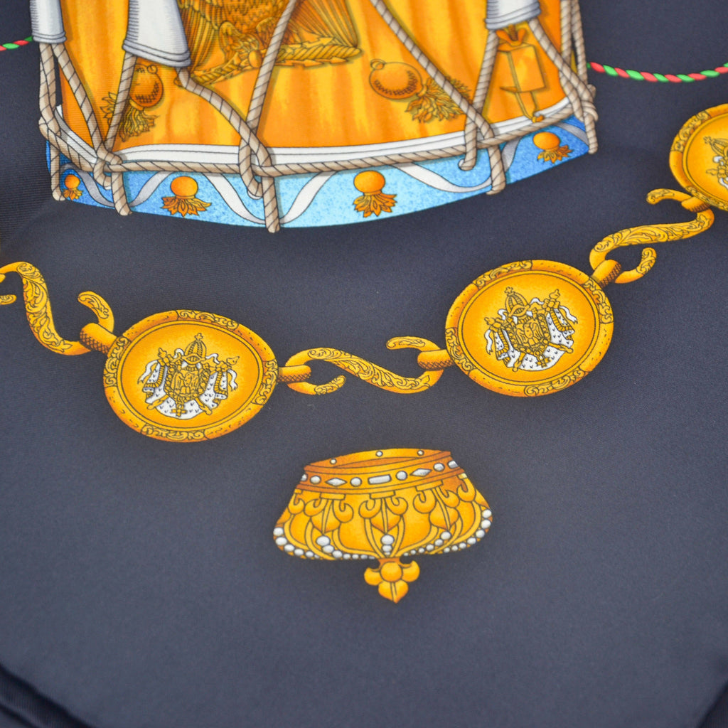 Hermès Pañuelo De Seda Les Tambours