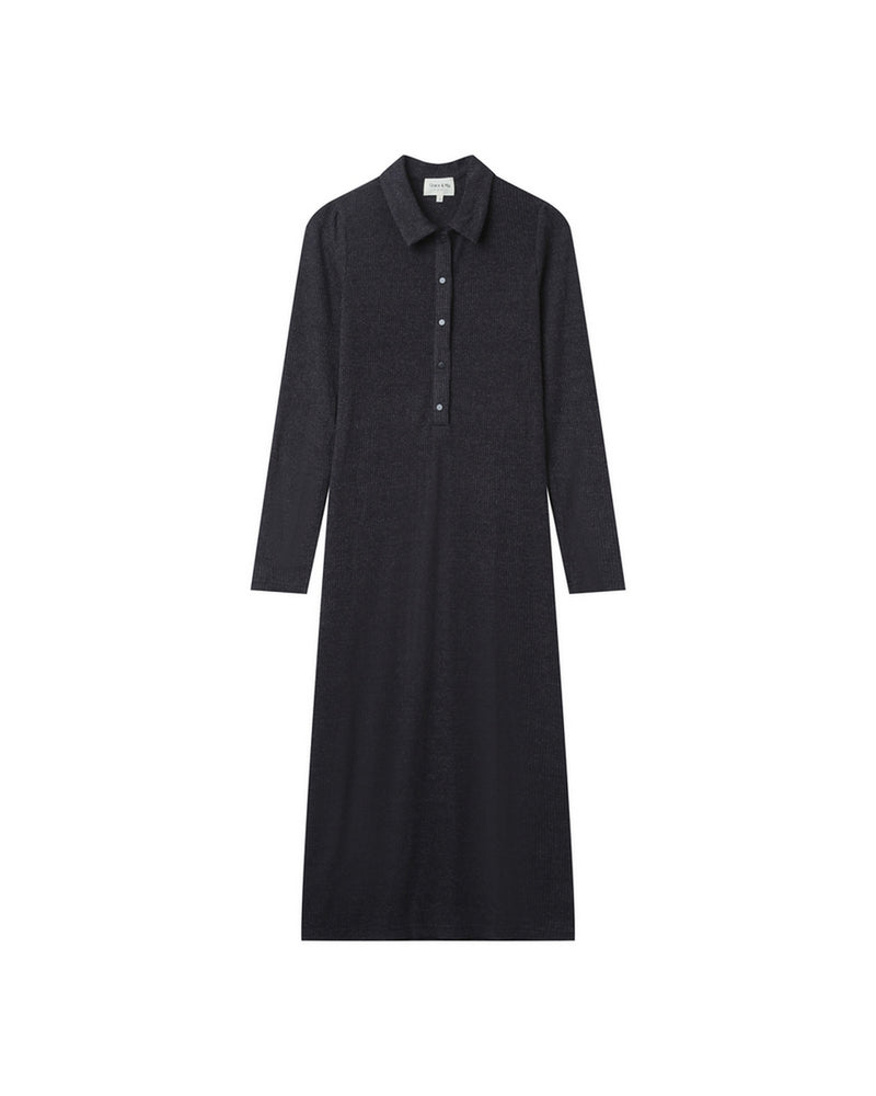 Robe Mi-Longue Hesther Marine
