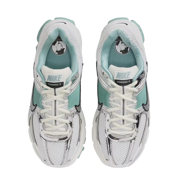 Baskets Nike Zoom Vomero 5 - Blanc, Argent, Vert