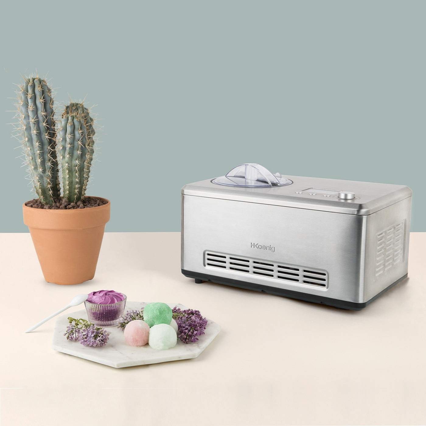 Refrigerating Ice Cream Maker 2L - Stainless Steel