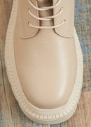 Lace-up ankle boots - BEIGE#couleur_BEIGE