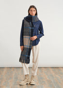 Fringed scarf - JEAN#couleur_JEAN