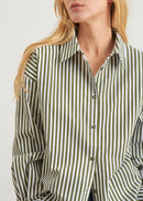 Straight striped shirt - KAKI#couleur_KAKI