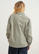 Straight striped shirt - KAKI#couleur_KAKI