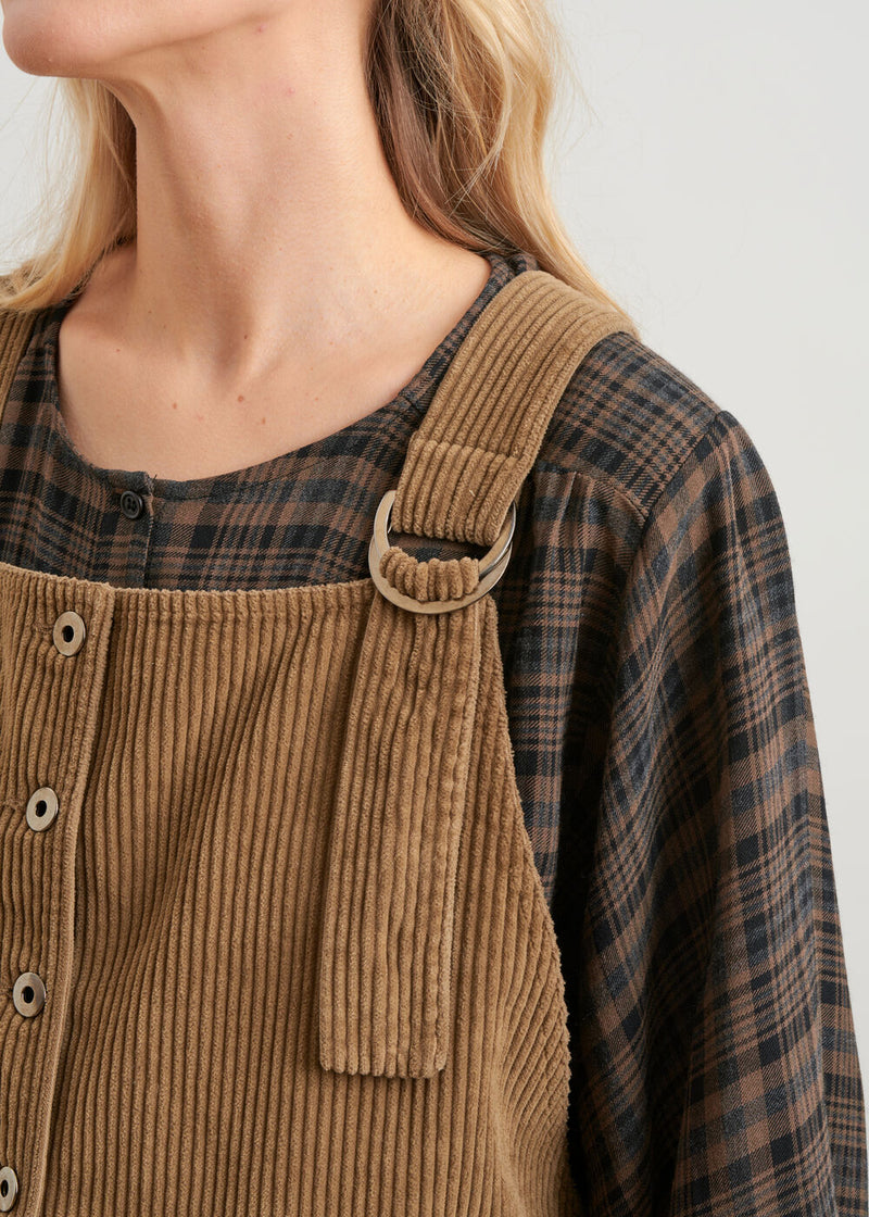 Corduroy overalls - ECORCE#couleur_ECORCE