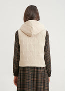 Chaqueta acolchada sin mangas - BEIGE#couleur_BEIGE