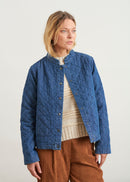 Washed quilted denim jacket - JEAN CLAIR#couleur_JEAN CLAIR