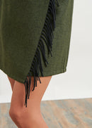 Mini wrap skirt in wool - GRIS#couleur_GRIS