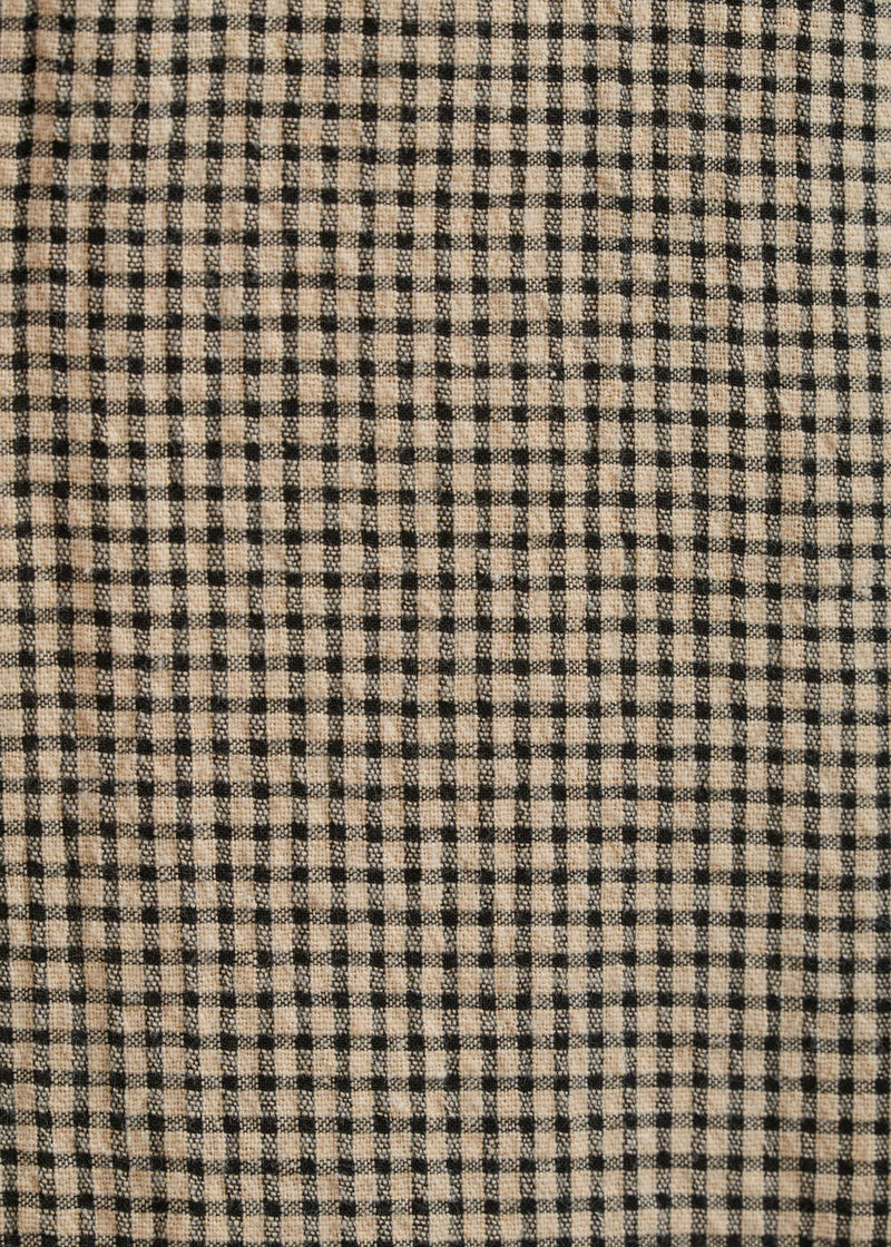 Jupe longue évasée à carreaux - BEIGE#couleur_BEIGE