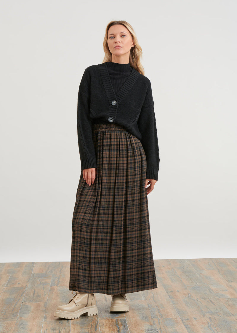 Long flowing skirt - ECORCE#couleur_ECORCE