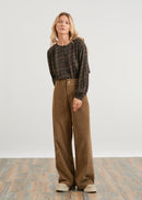 Corduroy wide-leg pants - ECORCE#couleur_ECORCE