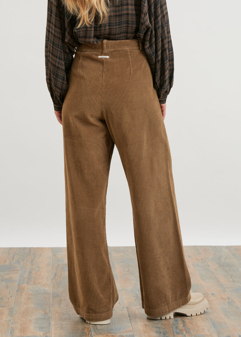 Corduroy wide-leg pants - ECORCE#couleur_ECORCE