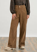 Corduroy wide-leg pants - ECORCE#couleur_ECORCE