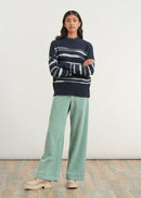 Corduroy wide-leg pants - MENTHOL#couleur_MENTHOL