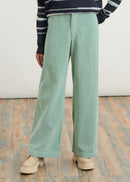 Corduroy wide-leg pants - MENTHOL#couleur_MENTHOL